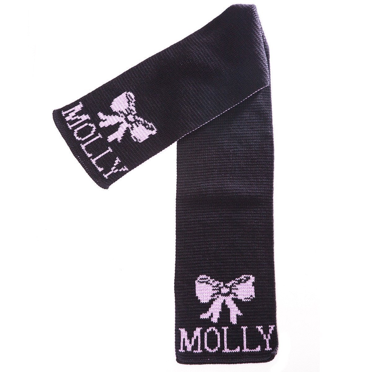 Bow Personalized Knit Scarf-Scarves-Default-Jack and Jill Boutique