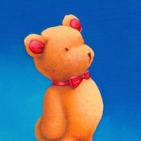 Bow Tie Bear | Canvas Wall Art-Canvas Wall Art-Jack and Jill Boutique