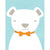 Bow Tie Teddy - Blue | Canvas Wall Art-Canvas Wall Art-Jack and Jill Boutique
