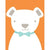 Bow Tie Teddy - Orange | Canvas Wall Art-Canvas Wall Art-Jack and Jill Boutique