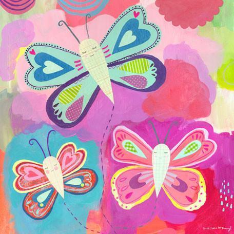 Butterfly Trio | Canvas Wall Art-Canvas Wall Art-Jack and Jill Boutique
