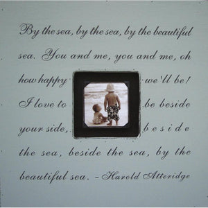 Handmade Wood Photobox with quote "By the Sea"-Photoboxes-Jack and Jill Boutique