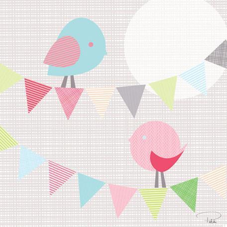 Chatty Birds | Canvas Wall Art-Canvas Wall Art-Jack and Jill Boutique