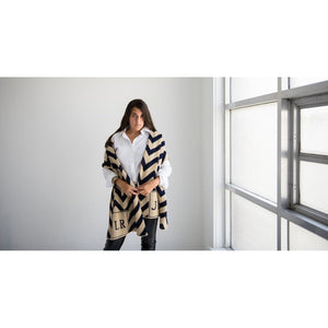 Chevron & Initials Wrap-Wrap-Jack and Jill Boutique