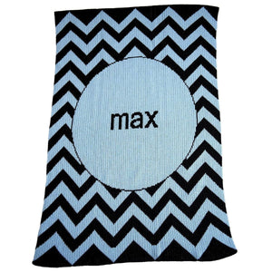 Chevron Personalized Stroller Blanket or Baby Blanket-Blankets-Jack and Jill Boutique
