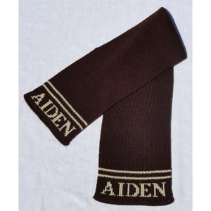 Classic Name & Stripes Personalized Knit Scarf-Scarves-Jack and Jill Boutique