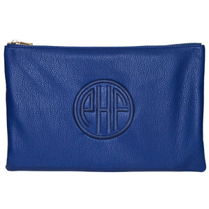 Cobalt Monogrammed Personalized Clutch-Bag-Default-Jack and Jill Boutique