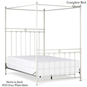 Corsican Iron Canopy Bed 43640 | Straight Canopy Williamsburg Bed-Canopy Bed-Jack and Jill Boutique