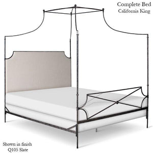 Corsican Iron Canopy Bed 43706 | Hammered Olivia Canopy Bed-Canopy Bed-Jack and Jill Boutique