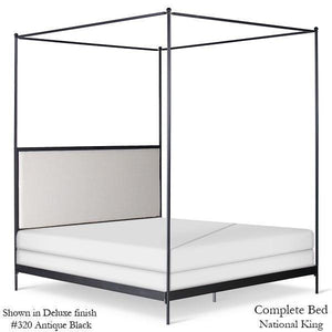 Corsican Iron Canopy Bed 43788 | Upholstered Canopy Bed-Canopy Bed-Jack and Jill Boutique