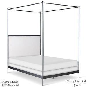 Corsican Iron Canopy Bed 43788 | Upholstered Canopy Bed-Canopy Bed-Jack and Jill Boutique