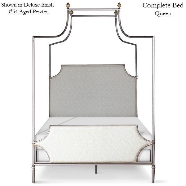 Corsican Iron Canopy Bed 43790 | Upholstered Olivia Canopy Bed-Canopy Bed-Jack and Jill Boutique