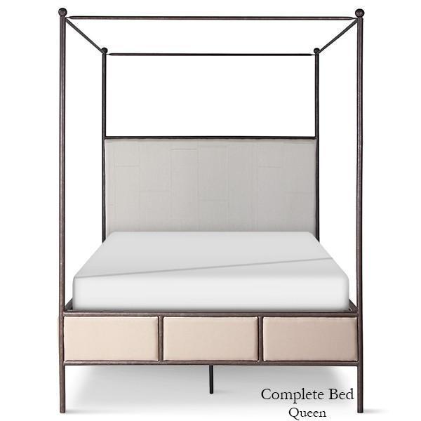 Corsican Iron Canopy Bed 43820 | Upholstered Canopy Bed-Canopy Bed-Jack and Jill Boutique
