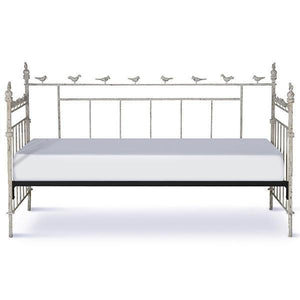 Corsican Iron Daybed 43700 | Daybed with Birds-Day Bed-Jack and Jill Boutique
