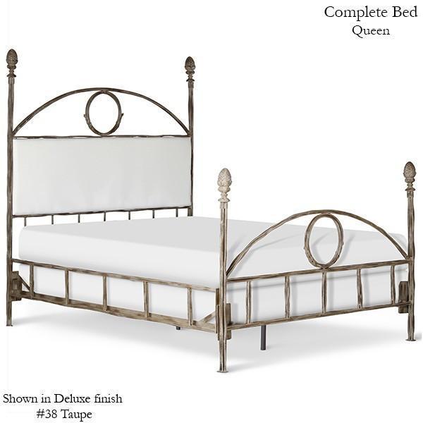 Corsican Iron Four Post Bed 2862 | Four Post Twiggy Bed with Upholstery-Four Post Bed-Jack and Jill Boutique