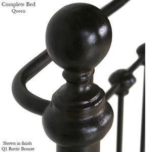Corsican Iron Standard Bed 40172 | Wrap Around Mendocino Bed-Standard Bed-Jack and Jill Boutique
