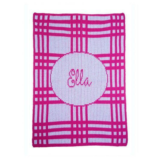 Crazy for Plaid Personalized Stroller Blanket or Baby Blanket-Blankets-Jack and Jill Boutique