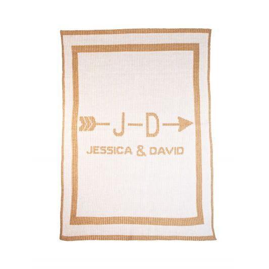 Cupid's Arrow Couples Blanket Personalized Blanket-Blankets-Jack and Jill Boutique
