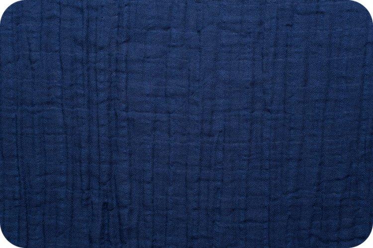 Solid Embrace Cobalt | Double Gauze Cotton-Fabric-Jack and Jill Boutique