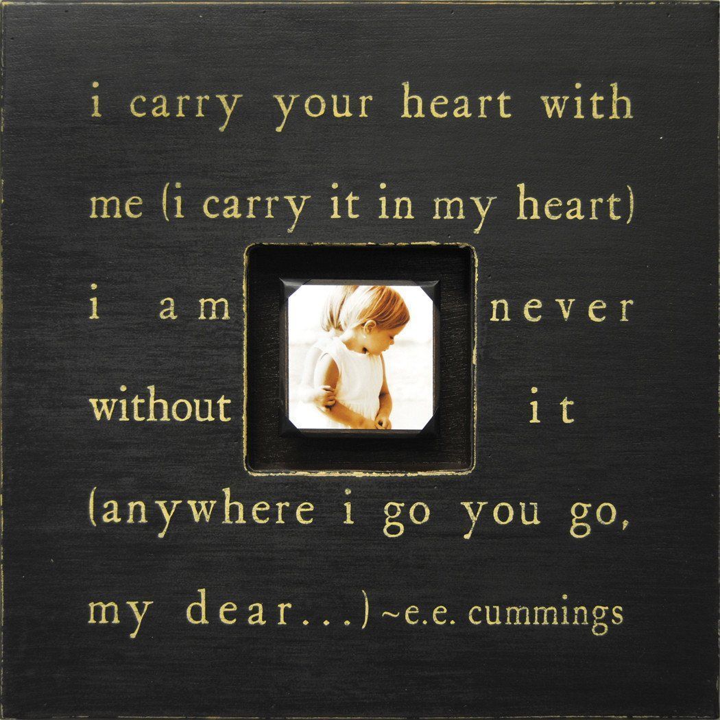 Handmade Wood Photobox with quote "I Carry Your Heart"-Photoboxes-Jack and Jill Boutique