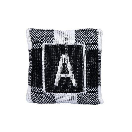 Buffalo Check & Initial Personalized Pillow-Pillow-Jack and Jill Boutique