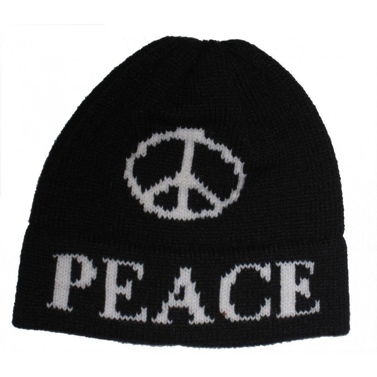 Large Peace Sign Personalized Knit Hat-Hats-Jack and Jill Boutique