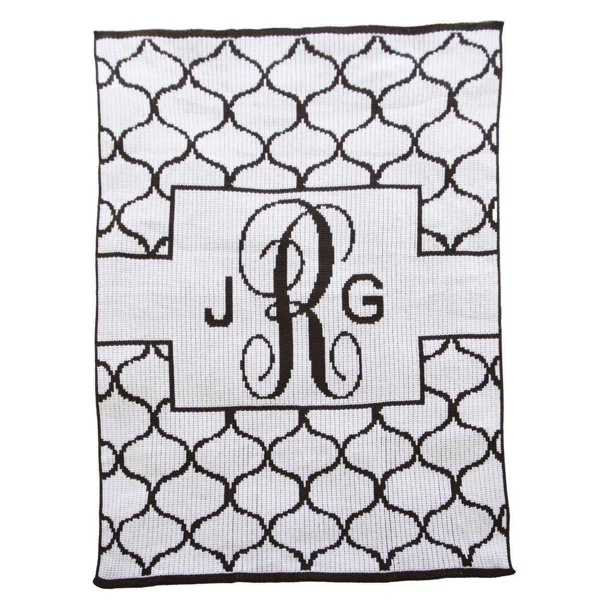 Lattice with Banner Personalized Stoller Blanket and Baby Blanket-Blankets-Jack and Jill Boutique