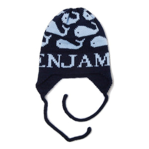 Many Whales Personalized Knit Hat-Hats-Jack and Jill Boutique