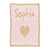Metallic Single Heart & Scallopped Edge Personalized Blanket-Blankets-Jack and Jill Boutique