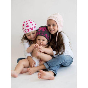 Metallic Single Heart Personalized Knit Hat-Hats-Jack and Jill Boutique