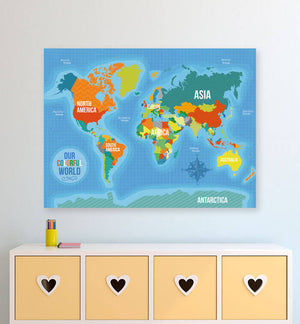 Our Colorful World Wall Art-Wall Art-Jack and Jill Boutique