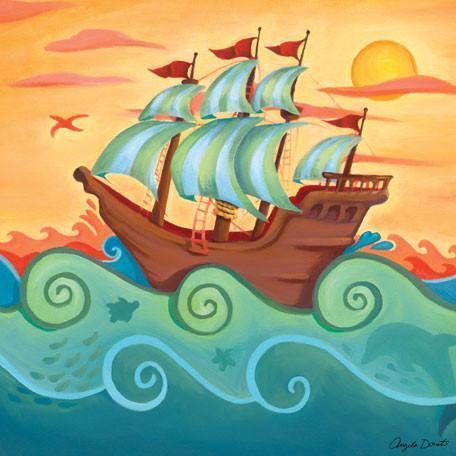Pirate Ship | Canvas Wall Art-Canvas Wall Art-Jack and Jill Boutique