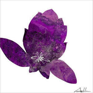 Purple Design Lotus | Canvas Wall Art-Canvas Wall Art-Jack and Jill Boutique