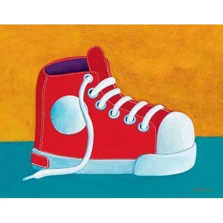 Red Sneaker | Canvas Wall Art-Canvas Wall Art-Jack and Jill Boutique