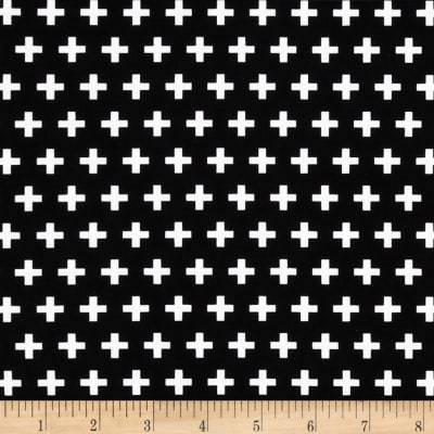 Black and White Swiss Cross Fabric by the Yard-Fabric-Jack and Jill Boutique
