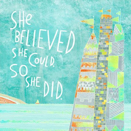 She Believed She Could | Canvas Wall Art-Canvas Wall Art-Jack and Jill Boutique