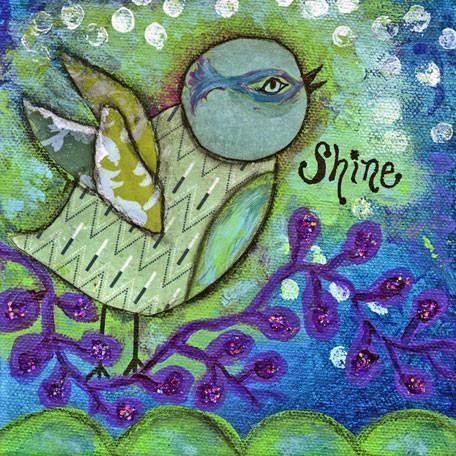 Shine Birdie | Canvas Wall Art-Canvas Wall Art-Jack and Jill Boutique