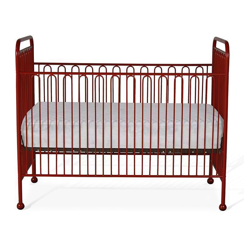 Simple Stationary Crib in Solid Iron-Cribs-Jack and Jill Boutique