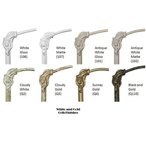 Simple Stationary Crib in Solid Iron-Cribs-Jack and Jill Boutique