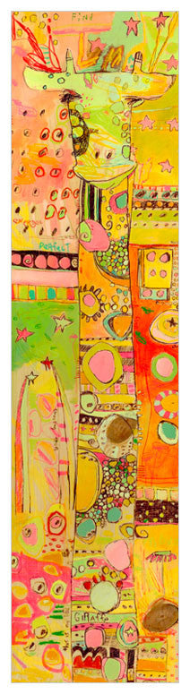 Sizzle Giraffe Wall Art-Wall Art-12x48 Canvas-Jack and Jill Boutique