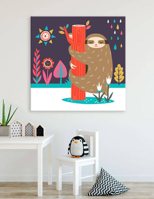 Sleepy Sloth 3 Wall Art-Wall Art-Jack and Jill Boutique