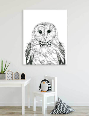 Society Animals - Oliver Owl Wall Art-Wall Art-Jack and Jill Boutique