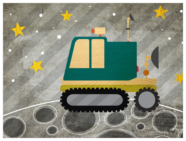 Space Rover Wall Art-Wall Art-24x18 Canvas-Jack and Jill Boutique