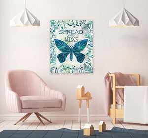 Spread Your Wings - Teal Wall Art-Wall Art-Jack and Jill Boutique