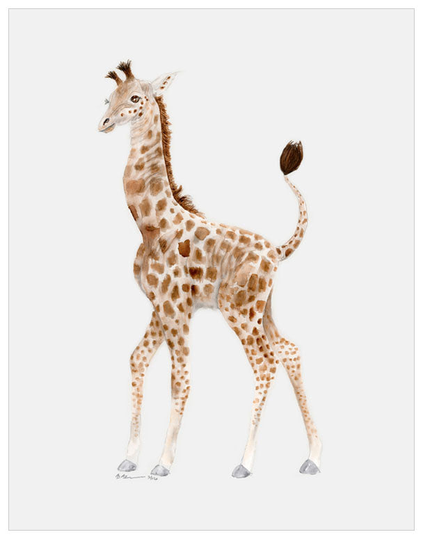 Standing Baby Giraffe Wall Art-Wall Art-Jack and Jill Boutique