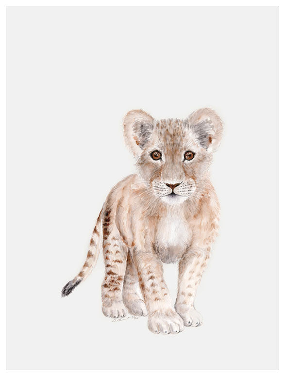 Standing Baby Lion Wall Art-Wall Art-Jack and Jill Boutique