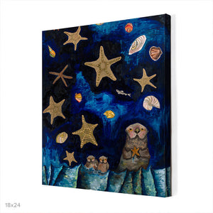 Starfish Bedtime Stories Wall Art-Wall Art-10x14 Canvas-Jack and Jill Boutique