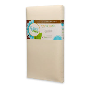 Super Lightweight Beige Crib Mattress 2-Stage-Crib Mattress-Jack and Jill Boutique