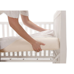 Super Lightweight Beige Crib Mattress 2-Stage-Crib Mattress-Jack and Jill Boutique
