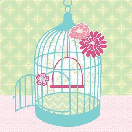 Sweet Birdcage | Canvas Wall Art-Canvas Wall Art-Jack and Jill Boutique